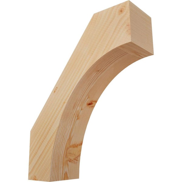 Ekena Millwork 5 1/2"W x 16"D x 20"H Westlake Smooth Knee Brace, Douglas Fir