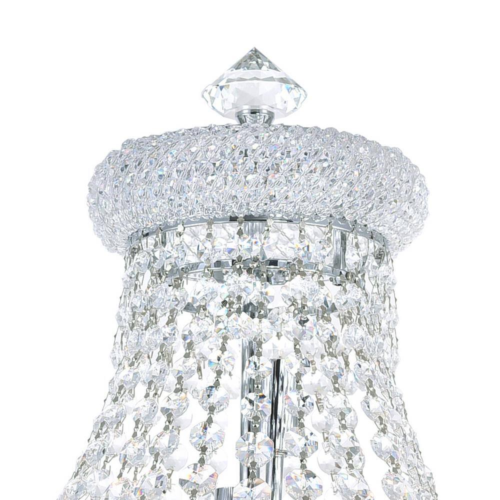 Empire 68" Chrome Crystal-Embellished 8-Light Floor Lamp