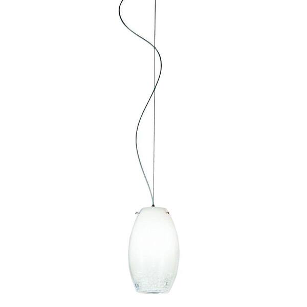 Eurofase Tesoro Collection 1-Light Chrome and Clear Pendant