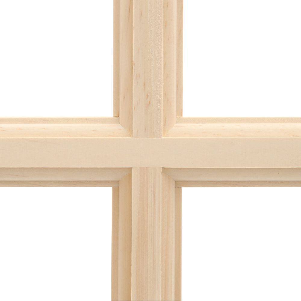Unfinished Pine 24" x 80" Frosted Glass Bifold Door