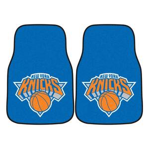 New York Knicks 18 in. x 27 in. 2-Piece Carpeted Car Mat Set