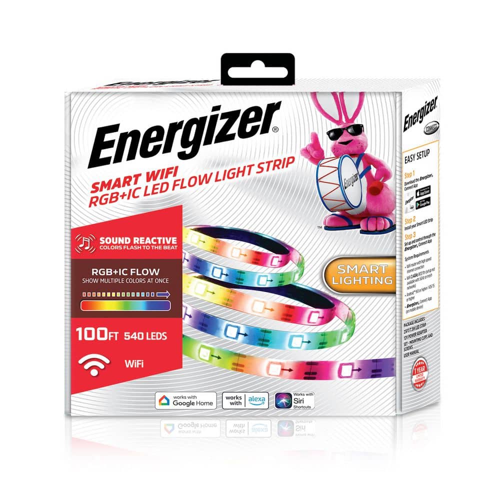 100ft Smart Wi-Fi Sound Reactive Multicolor Plug-In Color Flow LED Strip Light price history on PriceWatchPro