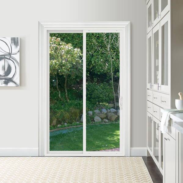 JELD-WEN 60 in. x 96 in. V-4500 Contemporary White Vinyl Left-Hand