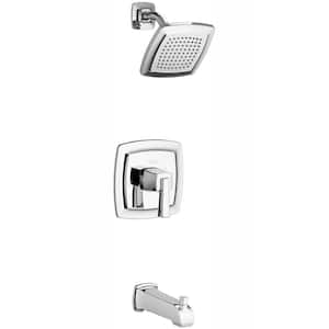 Townsend Tub and Shower Faucet Trim Kit for Flash Rough-in Valves in Polished Chrome (Valve Not Included)