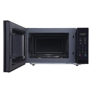 1.1 cu. ft. Countertop Microwave Oven, in Black with Gray Cavity