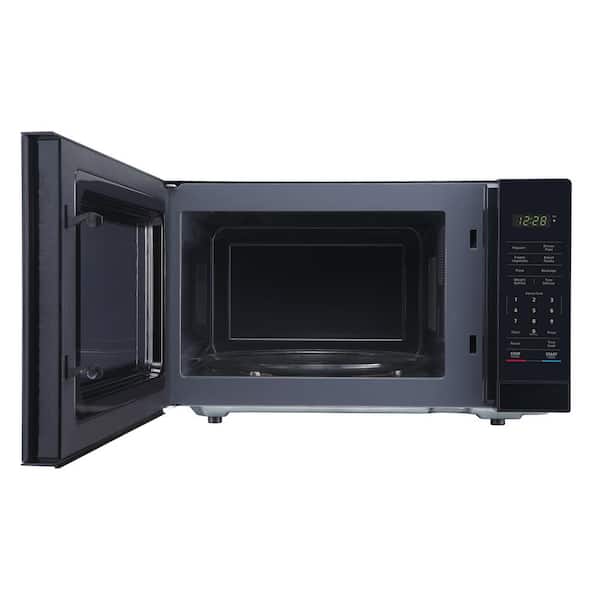 1.1 cu. ft. Countertop Microwave Oven, in Black with Gray Cavity