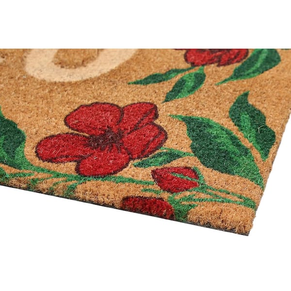 Chesapeake Coir Natural Black Non-Slip Doormat (20 in. x 46 in.)