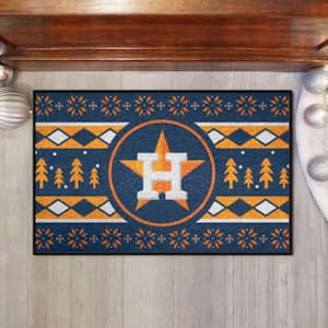 FANMATS Houston Astros Orange 1 ft. 7 in. x 2 ft. 6 in. Starter Area Rug  2162 - The Home Depot