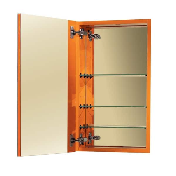 Broan-NuTone I Color 15 in. W Recessed Mirrored Medicine Cabinet in Sunburst Orange-DISCONTINUED