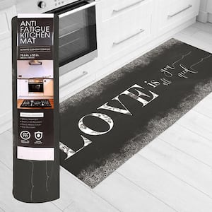 Love 19.6 in. x 55 in. Anti-Fatigue Kitchen Mat