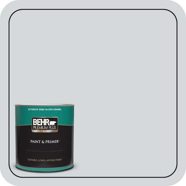 BEHR PREMIUM PLUS 1 qt. #PPU26-12 Solemn Silence Semi-Gloss Enamel Exterior Paint & Primer