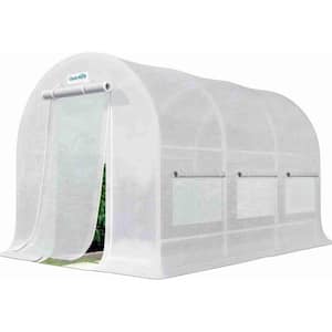 12 ft. x 6.6 ft. x 6.6 ft. Greenhouse for Outdoors, Heavy Duty Large Garden High Tunnel Walk-in Green House