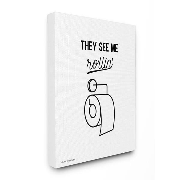 The Stupell Home Decor Collection 30 In X 40 In They See Me Rollin Black And White Toilet Roll Drawing By Seven Trees Design Canvas Wall Art Wrp 1298 Cn 30x40 The Home Depot This is the very first time i have recorded myself drawing with the tablet. 30 in x 40 in they see me rollin black and white toilet roll drawing by seven trees design canvas wall art