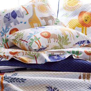 Jungle Animals 200-Thread Count Organic Cotton Percale Sheet Set