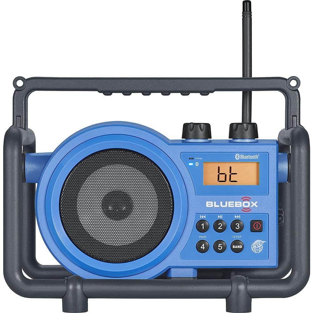 ik heb dorst Zinloos Ontcijferen Sangean Compact AM/FM/Bluetooth/Aux-In Ultra Rugged Rechargeable Speaker  with Digital Tuning Radio BB-100 - The Home Depot