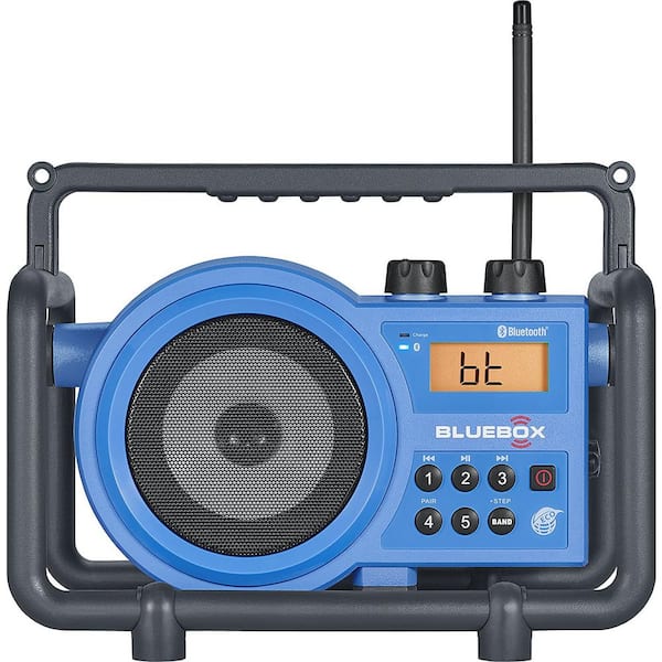 Sangean AM/FM/Bluetooth/Aux-In Ultra Rugged Rechargeable Speaker with Digital Tuning Radio BB-100 - Home Depot