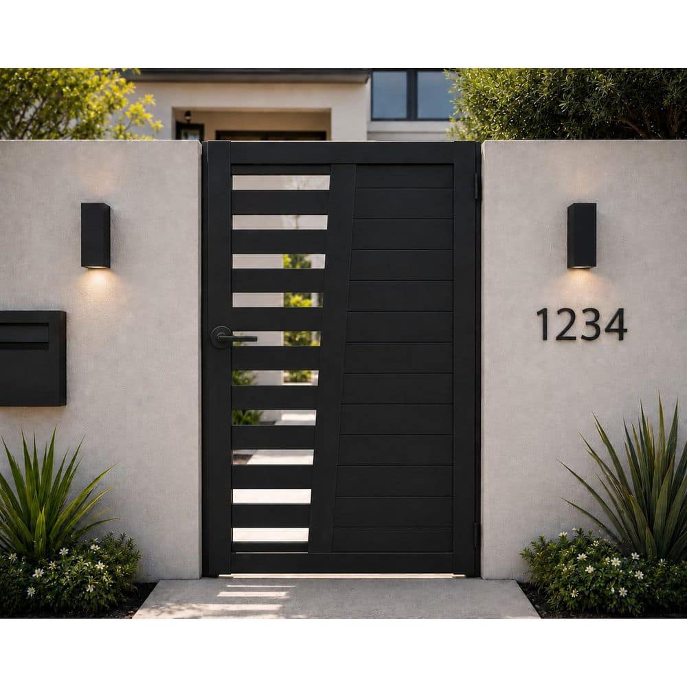 California Gate 54 in. x 72 in. Black Aluminum Gate price history on PriceWatchPro