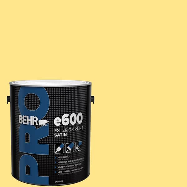 BEHR PRO 1 gal. #370A-3 Bicycle Yellow Satin Exterior Paint