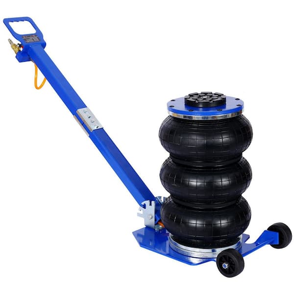 maocao hoom 3T Triple Bag Air Jack, Pneumatic Jack 3 Bag, Lifting 16 in. Capacity 6600 lbs., Easy-Collapsing Terrain, Blue