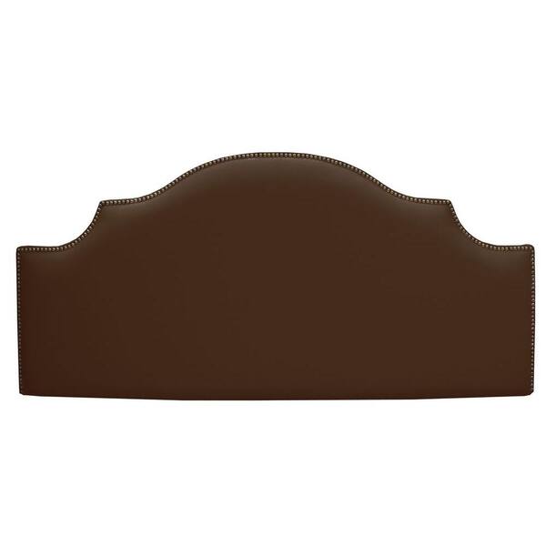 Unbranded Besly Linen Chocolate Twin Headboard
