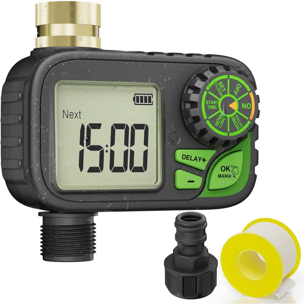 Brass Inlet Digital Irrigation Timer Programmable Water Hose Timer Automatic Rain Delay Outdoor Waterproof price history on PriceWatchPro