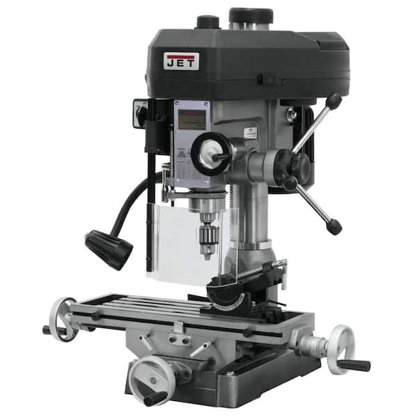 Jet 1 HP Milling/Drilling Machine with R8 Taper and Worklight, 12-Speed, 115-Volt, JMD-15