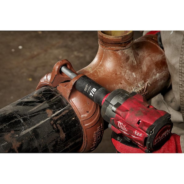 Milwaukee - SHOCKWAVE Impact Duty 1/2 in. Drive SAE Deep Well Impact Socket Set (18-Piece)