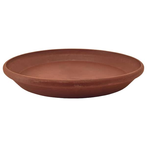 Arcadia Garden Products Single Slip 14 in. Dia Terra Cotta PSW Saucer