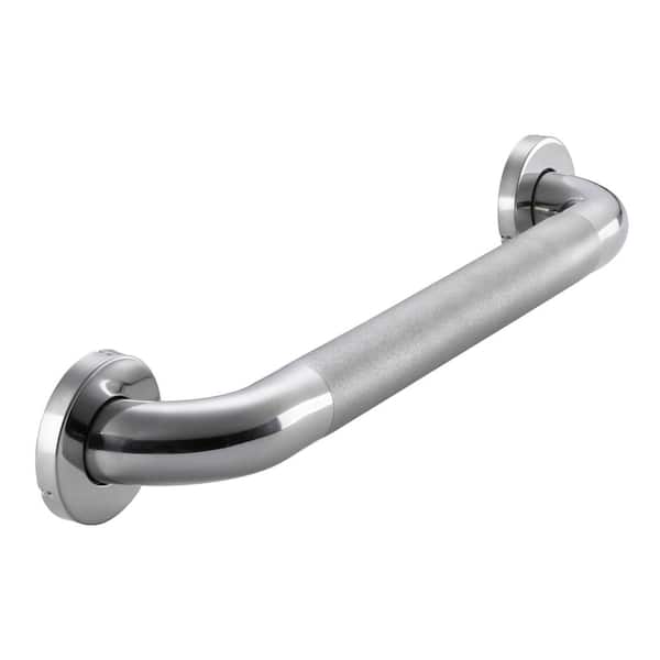 Glacier Bay 18 in. L x 3.1 in. ADA Compliant Grab Bar in Polished Stainless Steel