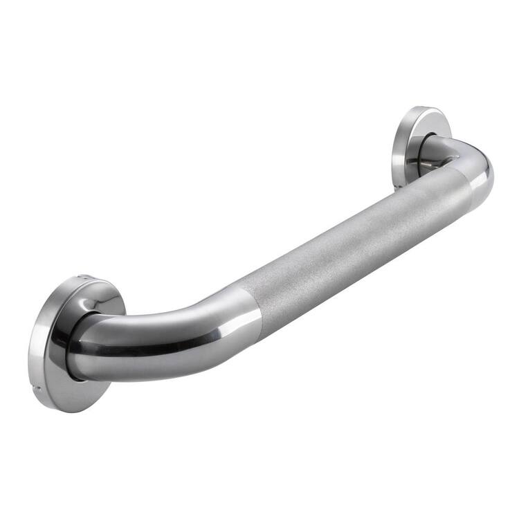 Glacier Bay 18 in. L x 1 1/4 in. ADA Compliant Grab Bar in Polished ...