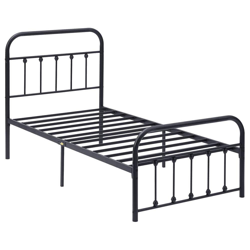 Queen Bed Frame with Headboard, Heavy Duty Platform Bed Frame, No Box Spring Needed, Under Bed Storage Space, 60.9 in. W - thumbnail 3