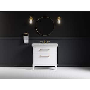 Artifacts 36 in. W x 21.9 in. D x 34.5 in. H Bathroom Vanity Cabinet without Top in Linen White
