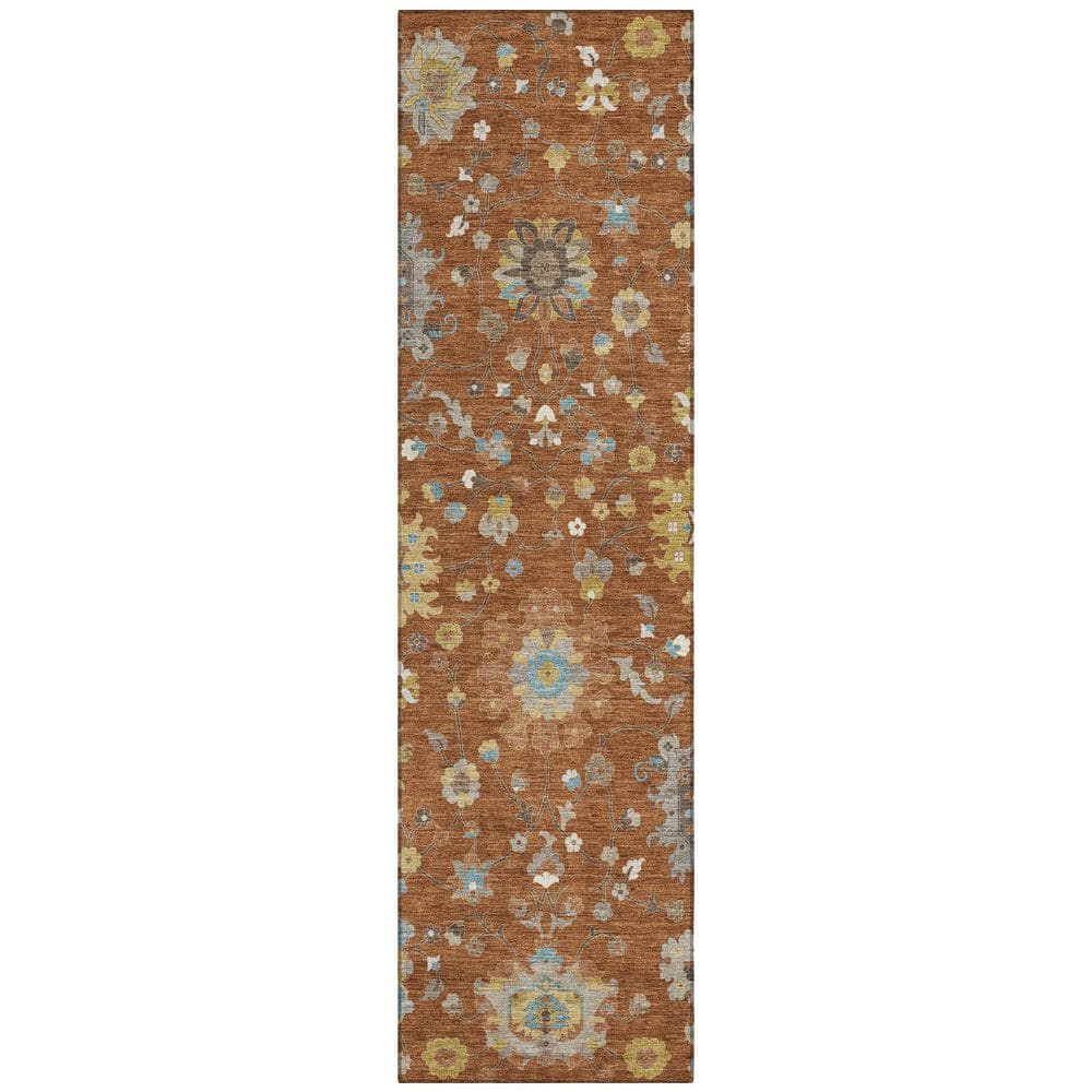 Chantille Machine Washable Indoor/Outdoor Abstract ACN2930 Paprika 2 ft. x 7 ft. Runner Rug price history on PriceWatchPro