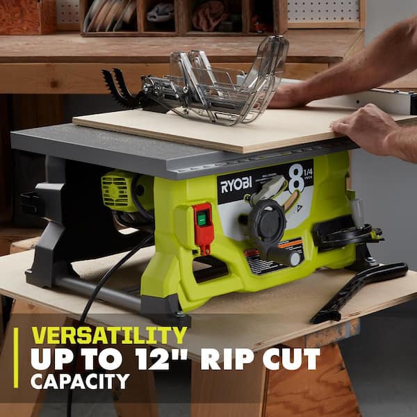 RYOBI 13 Amp 8-1/4 in. Compact Portable Corded Jobsite Table Saw Stand) RTS08 - The Home Depot