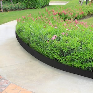 Steel Landscape Edging Metal Garden Edging Borders 40 in. x 8 in. Strips, Hammer-in Edging Border with 8 Clips