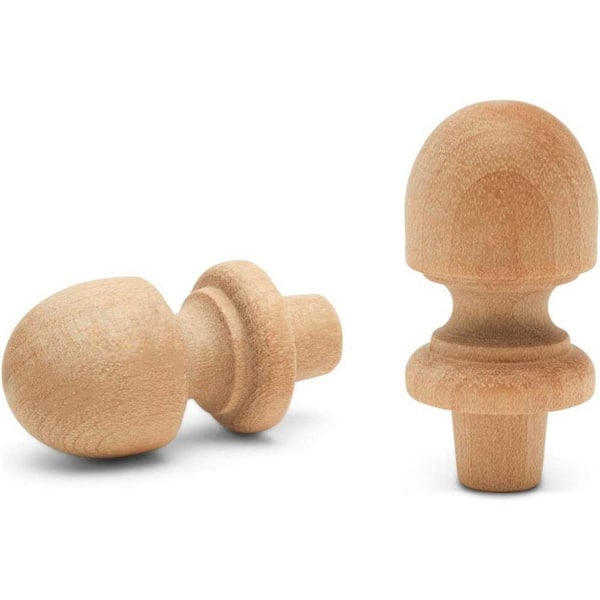 Woodpeckers Crafts Small Wood Finials, 1-1/2 in. (Pack of 12)