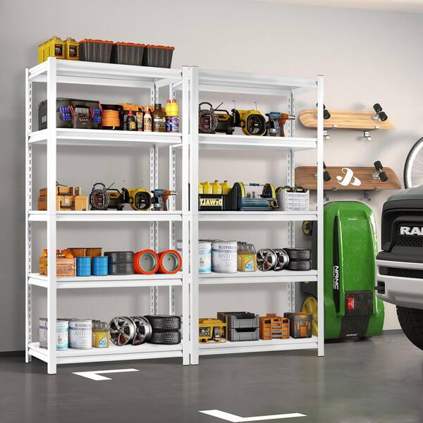 Siavonce 5-Tiers Metal Industrial Duty Adjustable Pantry Organizer