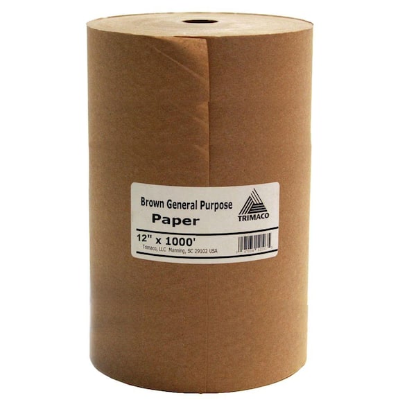 TRIMACO Easy Mask 12 IN. X 1000 FT. Brown General Purpose Masking Paper