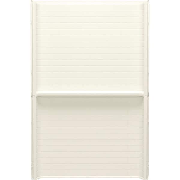 STERLING PLUMBING Traverse 48 in. W x 72.25 in. H Back Shower Wall in Biscuit