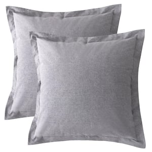 Camden Grey Cotton Euro Sham (Set of 2)