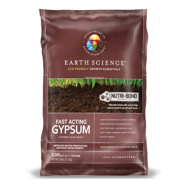 EARTH SCIENCE 25 lbs. Fast Acting Gypsum Soil Amendment