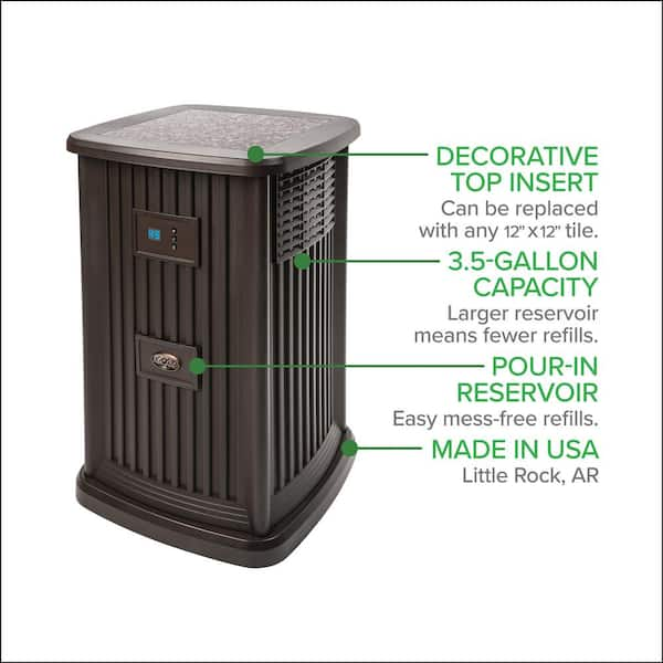 AIRCARE good Evaporative Humidifier Designer Series 3.5 Gal 2,400 Sq. Ft. Browns