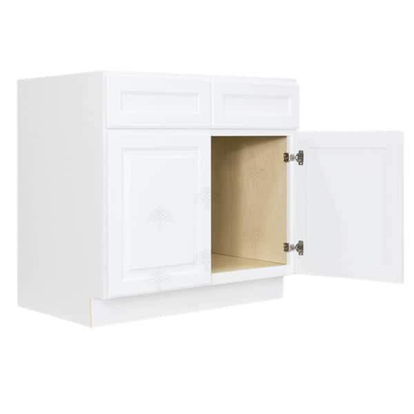 42 in. W x 21 in. D x 34.5 in. H Ready to Assemble Vanity Cabinet with 2-Doors Classic White 42 in. W x 21 in. D x 34.5 in. H Ready to Assemble Vanity Cabinet with 2-Doors Classic White