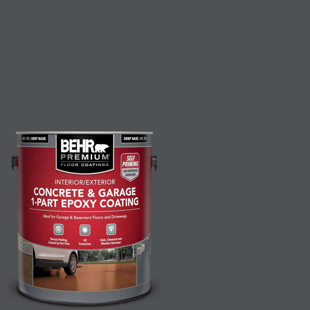 BEHR PREMIUM 1 Gal. #PPU18-01 Cracked Pepper Self-Priming 1-Part Epoxy ...