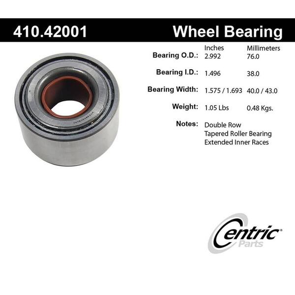 Centric Parts Wheel Bearing