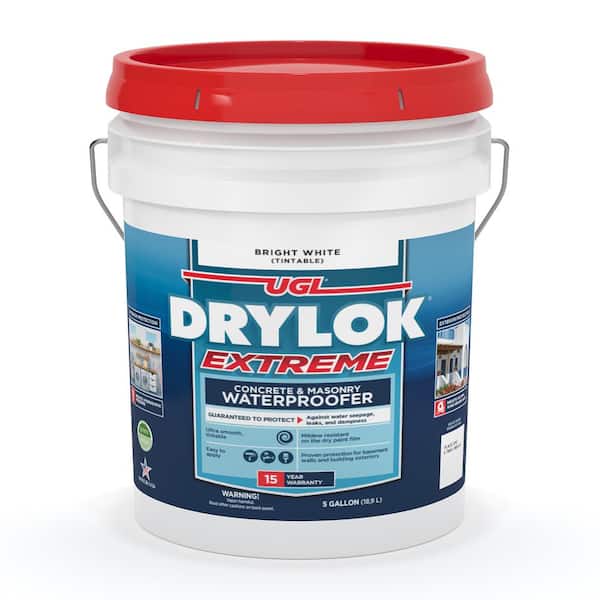 DRYLOK Extreme 5 gal. Bright White Flat Latex Interior/Exterior Basement and Masonry Waterproofer