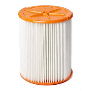 HEPA Wet/Dry Vac Replacement Cartridge Filter for Most 5 Gallon and Larger RIDGID Shop Vacuums (1-Pack)