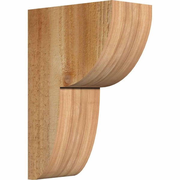 Ekena Millwork 4 in. x 8 in. x 12 in. Western Red Cedar Crestline Rough Sawn Corbel