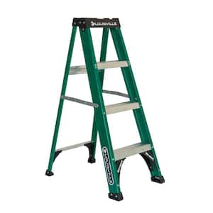 4 ft. Fiberglass Step Ladder with 225 lbs. Load Capacity Type 2 Duty Rating