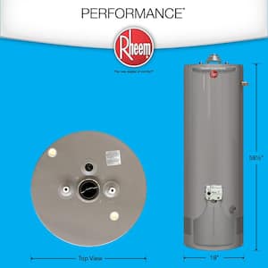 Performance 40 Gal. Tall 6 Year 38,000 BTU Ultra Low NOx (ULN) Natural Gas Tank Water Heater
